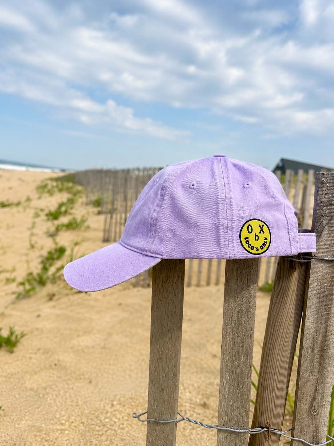 Purple dad hat