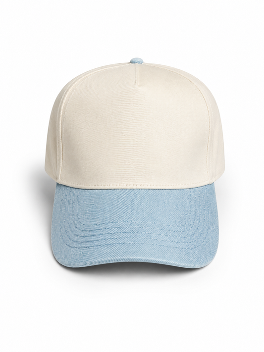 Blue Jean cream hat