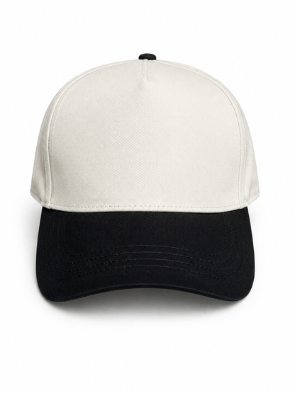 Black and cream hat